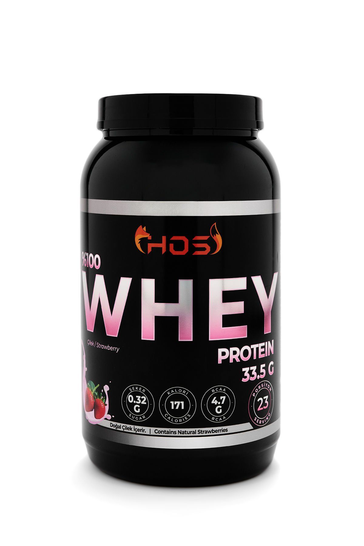 HOS %100 Whey Protein | Çilek Aromalı - 748Gr